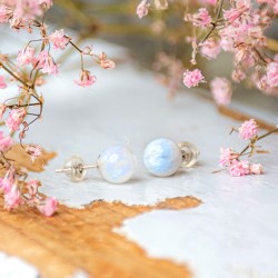 WHITE LABRADORITE earring,WHITE LABRADORITE crystal