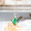 PAUA SHELL necklace, paua shell, abalone, abalone shell