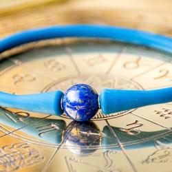 LAPIS LAZULI zapestnica silikon, lapis lazuli nakit, lapis lazuli kamen, modri kristal