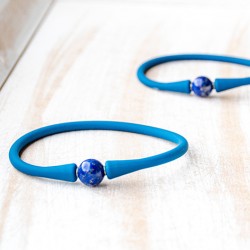 LAPIS LAZULI zapestnica silikon, lapis lazuli nakit, lapis lazuli kamen, energijski nakit