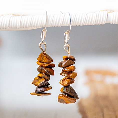 tigers eye, tigers eye earings, tigers eye jewellery, crystal jewellery