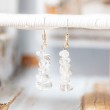 clear quartz earrings, clear quartz jewellery, crystal earrings, crystal jewellery