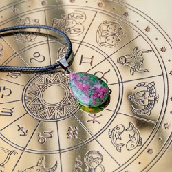 rubin zoisit ogrlica, ogrlica iz kristala, nakit iz kristala rubin zoisit, ogrlica iz kristala, nakit iz kristala