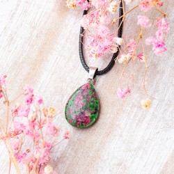 rubin zoisit ogrlica, ogrlica iz kristala, nakit iz kristala rubin zoisit, ogrlica iz kristala, nakit iz kristala