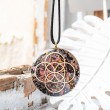 rodonite BLACK TOURMALINE orgonite necklace orgone energy protection radiation