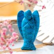 BLUE Howlite guardian angel turkenit