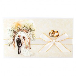 poročna voščilnica, unikatna voščilnica za poroko, elegantna poročna voščilnica, ročno delana poročna voščilnica