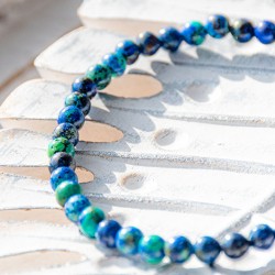 azurite, azurite bracelet, azurite jewellery, crystal jewellery, crystal bracelet