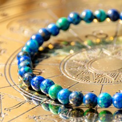 azurite, azurite bracelet, azurite jewellery, crystal jewellery, crystal bracelet