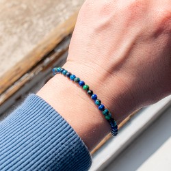 azurite, azurite bracelet, azurite jewellery, crystal jewellery, crystal bracelet