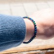 azurit kristal zapestnica 4 mm, redki kristali, azurit, modri kristali, crystal, azurite crystal, azurite, rare crystals