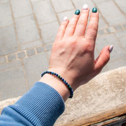 azurite, azurite bracelet, azurite jewellery, crystal jewellery, crystal bracelet