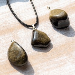 gold obsidian, obsidian, obsidian necklace,  GOLD OBSIDIAN necklace, obsidian jewellery, crystal necklace