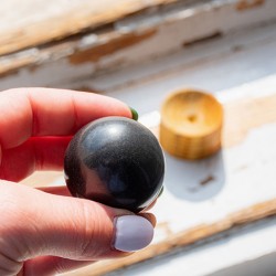 black turmaline, black turmaline sphere, black turmaline crystal, crystal sphere, BLACK TOURMALINE sphere 4cm