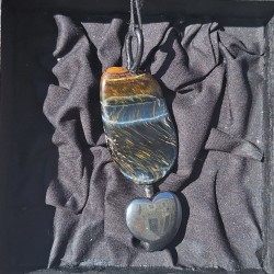 Unique handmade pendant DARK VELOCITY, hand made jewellery, handmade pendant