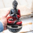 FENG SHUI Buddha candle holder, buddha statue, candle holder, incesne holder