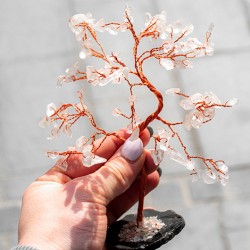 KAMENA STRELA drevo s kristali baker drevo s kristali kristal za zaščito doma