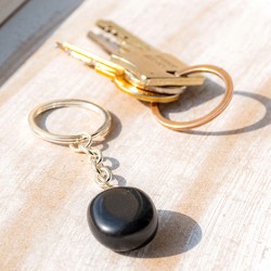 BLACK JASPER keychain black jasper crystal,healing crystal black jasper