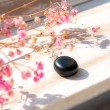 BLACK JASPER keychain black jasper crystal, healing crystal black jaspe