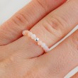 PINK ANDEAN OPAL ring 3mm falset, crystals, stones, pink opal jewlery