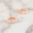 PINK ANDEAN OPAL ring 3mm falset, crystals, stones, pink opal jewlery
