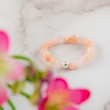 PINK ANDEAN OPAL ring 3mm falset, crystals, stones, pink opal jewlery