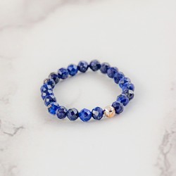 LAPIS LAZULI ring 3 mm falset lapis lazuli crystal lapis lazuli jewelery