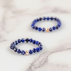 LAPIS LAZULI ring 3 mm falset lapis lazuli crystal lapis lazuli jewelery