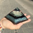 crystal orgonite, orgonite with crystals, orgonite with chrysocolla, chrysocolla stone