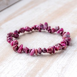 ruby bracelet chips, ruby ​​crystals, stone of passion ruby ​​jewelry ruby ​​cheap jewelry