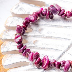 ruby bracelet chips, ruby ​​crystals, stone of passion ruby ​​jewelry ruby ​​cheap jewelry
