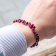 ruby bracelet chips, ruby ​​crystals, stone of passion ruby ​​jewelry ruby ​​cheap jewelry
