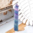 rainbow fluorite crystal obelisk, fluorite obelisk, fluorite crystal, grounding crystal fluorite