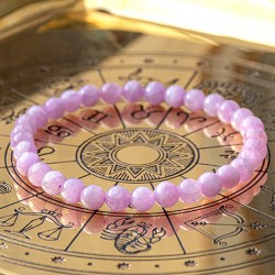 KUNZITE bracelet 6mm kunzite crystal, kunzite jewellery