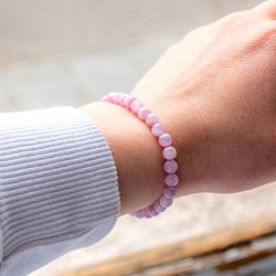 KUNZITE bracelet 6mm kunzite crystal, kunzite jewellery