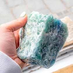 RAINBOW FLUORITE raw natural bigger piece