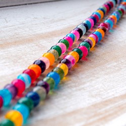 AHAT večbarvni perle ahat perle, perle iz kristalov, kristalne perle ahat,