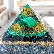 MALACHITE orgonite pyramid, handmade orgonite, orgonite, orgonite pyramid, malachite orgonite