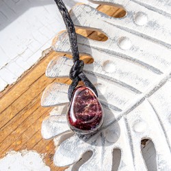 GRANAT ogrlica solzica, granat kristal, energijska verižica, granat ogrlica, nakit iz granata, granat