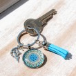 Mandala, mandala keychain, handmade, handmade mandala