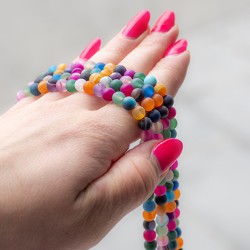 COLOUR AGATE pearls 6mm agate crystal agate gemstone