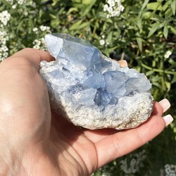 CELESTINE cluster A 200 - 300g, celestine, celestine cluster, celestine crystal