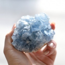celestine, celestin crystal, celestine cluster, crystal cluster, crystals for throat chakra, CELESTIN cluster A 400 - 500g