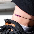 amethyst crystal, crystal shop, anklet