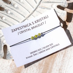 JADE friendship bracelet, handmade bracelet, crystal bracelet