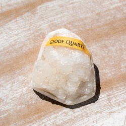 CLEAR QUARTZ geode mini, geode, clear quartz, mini geode