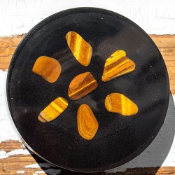 orgonite plate, orgonite, tiger's eye orgonite, handmade orgonite