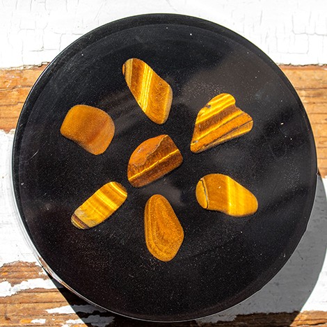 orgonite plate, orgonite, tiger's eye orgonite, handmade orgonite