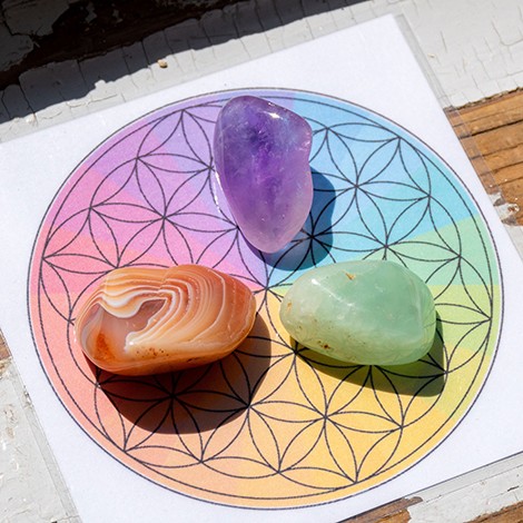 podstavek za vodo, roža življenja, podstavek roža življenja