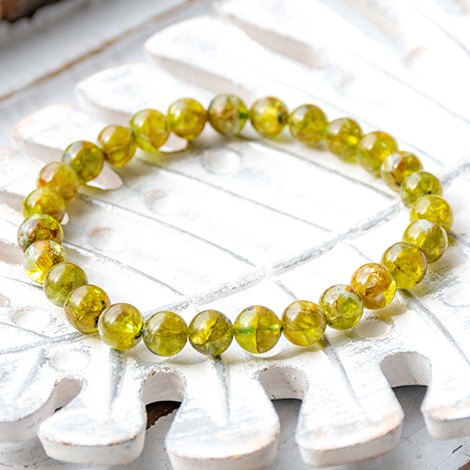 PERIDOT zapestnica 7-8 mm, peridot zapestnica, peridot nakit, peridot